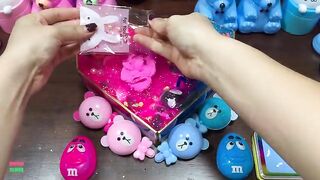 SPECIAL BLUE AND PINK - Mixing Random Things Into Glossy Slime Satisfying Slime Videos #1272