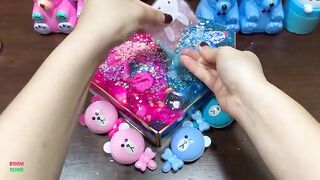 SPECIAL BLUE AND PINK - Mixing Random Things Into Glossy Slime Satisfying Slime Videos #1272