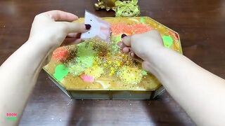 SPECIAL GOLD SLIME - Mixing Random Things Into Glossy Slime ! Satisfying Slime Videos #1271