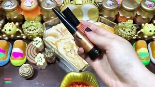 SPECIAL GOLD - Mixing Random Things Into Glossy Slime ! Satisfying Slime Videos #1267