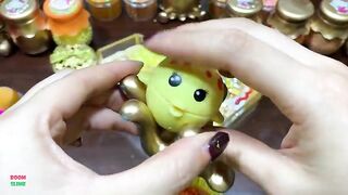 SPECIAL GOLD - Mixing Random Things Into Glossy Slime ! Satisfying Slime Videos #1267