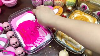 SPECIAL PINK GOLD PIPING BAGS - Mixing Random Things Into Slime ! Satisfying Slime Videos #1262