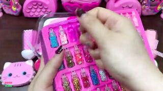 SPECIAL PINK FLAMINGO - Mixing Random Things Into Glossy Slime ! Satisfying Slime Videos #1258