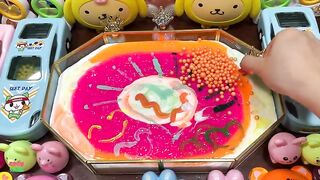 Nail Polish And Glitter -  Mixing Random Things Into Glossy Slime ! Satisfying Slime Videos #1254