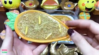 SPECIAL GOLD SLIME - Mixing Random Things Into Glossy Slime ! Satisfying Slime Videos #1251