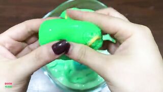 SPECIAL AVOCADO GREEN - Mixing Random Things Into Glossy Slime ! Satisfying Slime Videos #1248