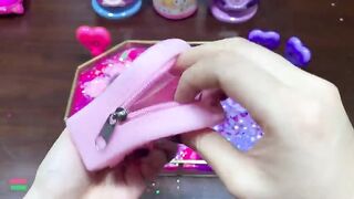 SPECIAL ELSA PINK AND PURPLE - Mixing Random Things Into Glossy Slime ! Satisfying Slime Video #1246