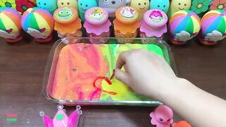 SPECIAL LION RAINBOW - Mixing Random Things Into Glossy Slime ! Satisfying Slime Videos #1245