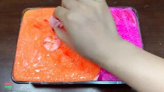 SPECIAL LION ORANGE AND PINK - Mixing Random Things Into Glossy Slime ! Satisfying Slime Video #1240