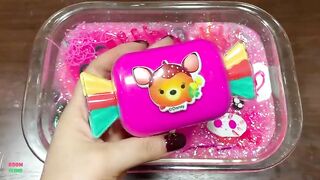 PINK HELLO KITTY - Mixing Random Things Into Glossy Slime ! Satisfying Slime Videos #1238