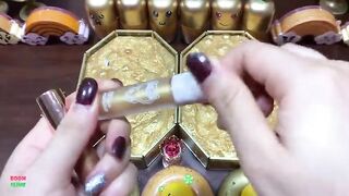 SPECIAL GOLD SLIME - Mixing Random Things Into Glossy Slime ! Satisfying Slime Videos #1237