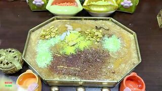 SPECIAL GOLD SLIME - Mixing Random Things Into Glossy Slime ! Satisfying Slime Videos #1235
