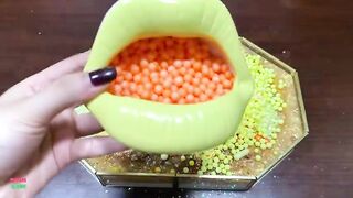 SPECIAL GOLD SLIME - Mixing Random Things Into Glossy Slime ! Satisfying Slime Videos #1235