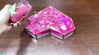 SPECIAL PINK HELLO KITTY - Mixing Random Things Into Glossy Slime ! Satisfying Slime Videos #1222
