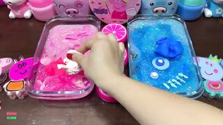 SPECIAL BLUE And PINK - Mixing Random Things Into Glossy Slime ! Satisfying Slime Videos #1212