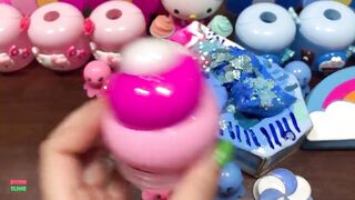 RELAXING WITH PIPING BAG - Mixing Random Things Into Glossy Slime ! Satisfying Slime Videos #1206