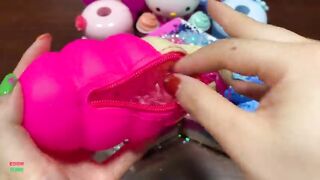 RELAXING WITH PIPING BAG - Mixing Random Things Into Glossy Slime ! Satisfying Slime Videos #1206