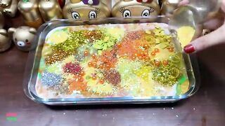SPECIAL GOLD SLIME - Mixing Random Things Into Glossy Slime ! Satisfying Slime Videos #1205