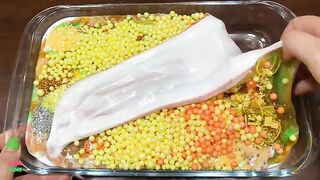 SPECIAL GOLD SLIME - Mixing Random Things Into Glossy Slime ! Satisfying Slime Videos #1205