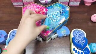 SPECIAL PINK And BLUE - Mixing Random Things Into Glossy Slime ! Satisfying Slime Videos #1204