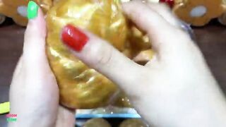 SPECIAL GOLD SLIME - Mixing Random Things Into Glossy Slime ! Satisfying Slime Videos #1199