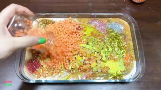 SPECIAL GOLD SLIME - Mixing Random Things Into Glossy Slime ! Satisfying Slime Videos #1199