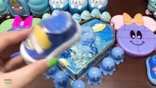 SPECIAL BLUE - Mixing Random Things Into Glossy Slime ! Satisfying Slime Videos #1198