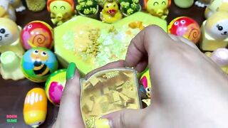 SPECIAL YELLOW SLIME - Mixing Random Things Into Glossy Slime ! Satisfying Slime Videos #1194