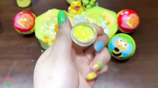 SPECIAL YELLOW SLIME - Mixing Random Things Into Glossy Slime ! Satisfying Slime Videos #1194