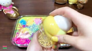 SPECIAL RAINBOW And GOLD - Mixing Random Things Into Glossy Slime ! Satisfying Slime Videos #1193