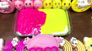 SPECIAL PINK And YELLOW - Mixing Random Things Into Slime ! Satisfying Slime Videos #1192