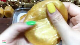 SPECIAL GOLD SLIME - Mixing Glitter and Beads Into Glossy Slime ! Satisfying Slime Videos #1191