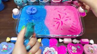 SPECIAL BLUE And PINK - Mixing Random Things Into Slime ! Satisfying Slime Videos #1190