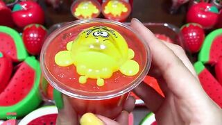 SPECIAL WATERMELON RED - Mixing Random Things Into Slime ! Satisfying Slime Videos #1188