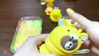 SERIES CHALLENGE TWIN YELLOW - Mixing Random Things Into Slime ! Satisfying Slime Videos #1172