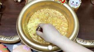 SPECIAL GOLD SLIME - Mixing Random Things Into Glossy Slime ! Satisfying Slime Videos #1171