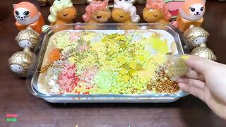 SPECIAL GOLD SLIME - Mixing Random Things Into Glossy Slime ! Satisfying Slime Videos #1169