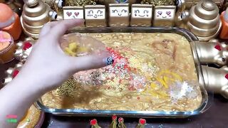 SPECIAL DORAEMON GOLD SLIME - Mixing Random Things Into Glossy Slime ! Satisfying Slime Videos #1165