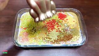 SPECIAL GOLD SLIME - Mixing Random Things Into Glossy Slime ! Satisfying Slime Videos #1155