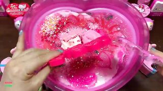 SPECIAL PINK SLIME - Mixing Random Things Into Glossy Slime ! Satisfying Slime Videos #1154