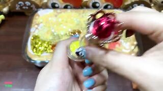 SPECIAL GOLD SLIME - Mixing Random Things Into Glossy Slime ! Satisfying Slime Videos #1151