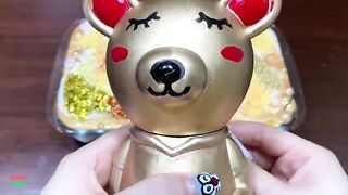 SPECIAL GOLD SLIME - Mixing Random Things Into Glossy Slime ! Satisfying Slime Videos #1151