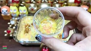 SPECIAL GOLD PIPING BAG - Mixing Random Things Into Glossy Slime ! Satisfying Slime Videos #1149