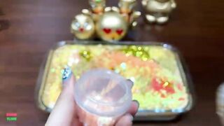 SPECIAL GOLD PIPING BAG - Mixing Random Things Into Glossy Slime ! Satisfying Slime Videos #1149