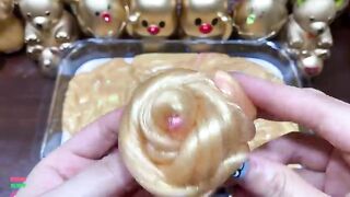 SPECIAL GOLD SLIME - Mixing Random Things Into Glossy Slime ! Satisfying Slime Videos #1146