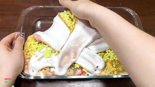 SPECIAL GOLD SLIME - Mixing Random Things Into Glossy Slime ! Satisfying Slime Videos #1144