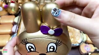 SPECIAL GOLD SLIME - Mixing Random Things Into Glossy Slime ! Satisfying Slime Videos #1140