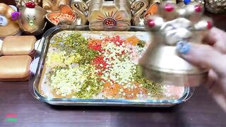 SPECIAL GOLD SLIME - Mixing Random Things Into Glossy Slime ! Satisfying Slime Videos #1140