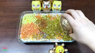 SPECIAL GOLD SLIME - Mixing Random Things Into Glossy Slime ! Satisfying Slime Videos #1138