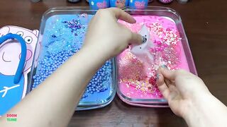 SPECIAL PEPPA PIGS - Mixing Random Things Into Glossy Slime ! Satisfying Slime Videos #1135